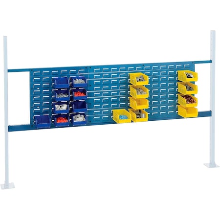 Global Industrial Louver Panel, 72 in W x 19 in H, Blue 318861BL